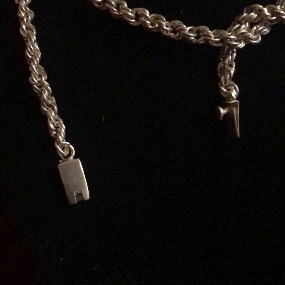 Vintage Sterling Silver Rope Chain - Picture 5 of 6